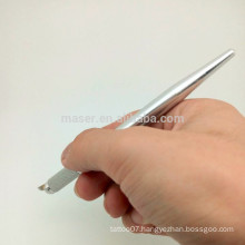 aluminum eyebrow embroidery microblade pen/3D microblading permanent makeup handpiece